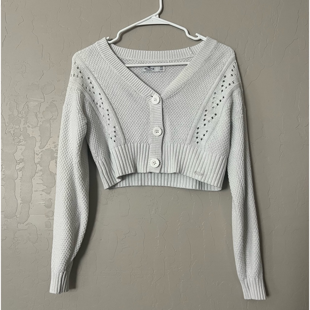 Hollister - White Cardigan